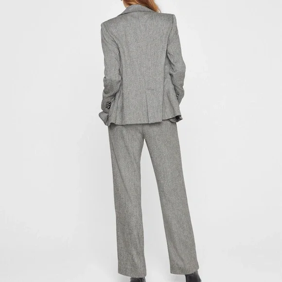 Herringbone Pants - New With Tags - NEVER WORN - Black/White Herringbone